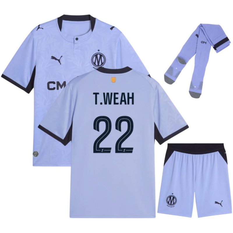 Maillot OM Kit Enfant Third 2026 2027 Weah