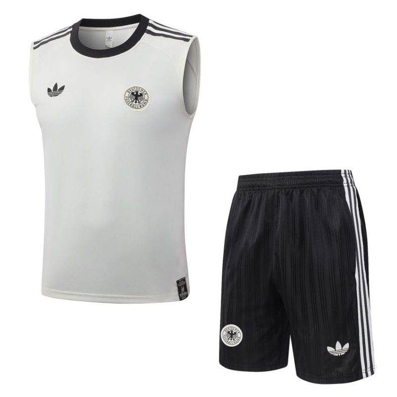 Debardeur Short Allemagne 2026 2027 Blanc Cassé