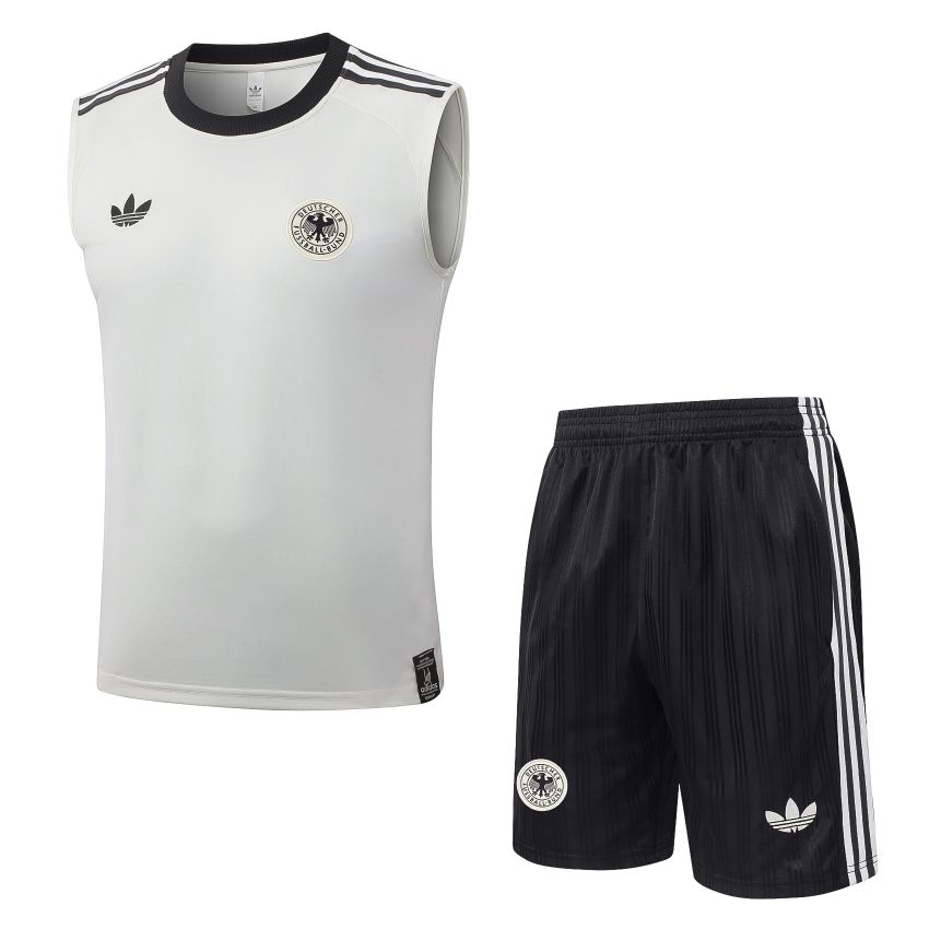 Debardeur Short Allemagne 2026 2027 Blanc Cassé