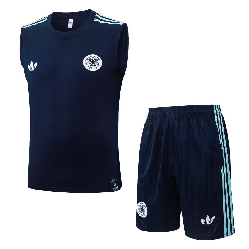 Debardeur Short Allemagne 2026 2027 Bleu Nuit
