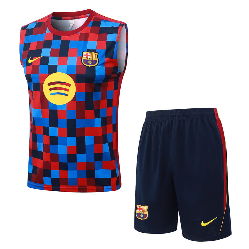 Debardeur Short Barca 2026 2027 Bleu Rouge