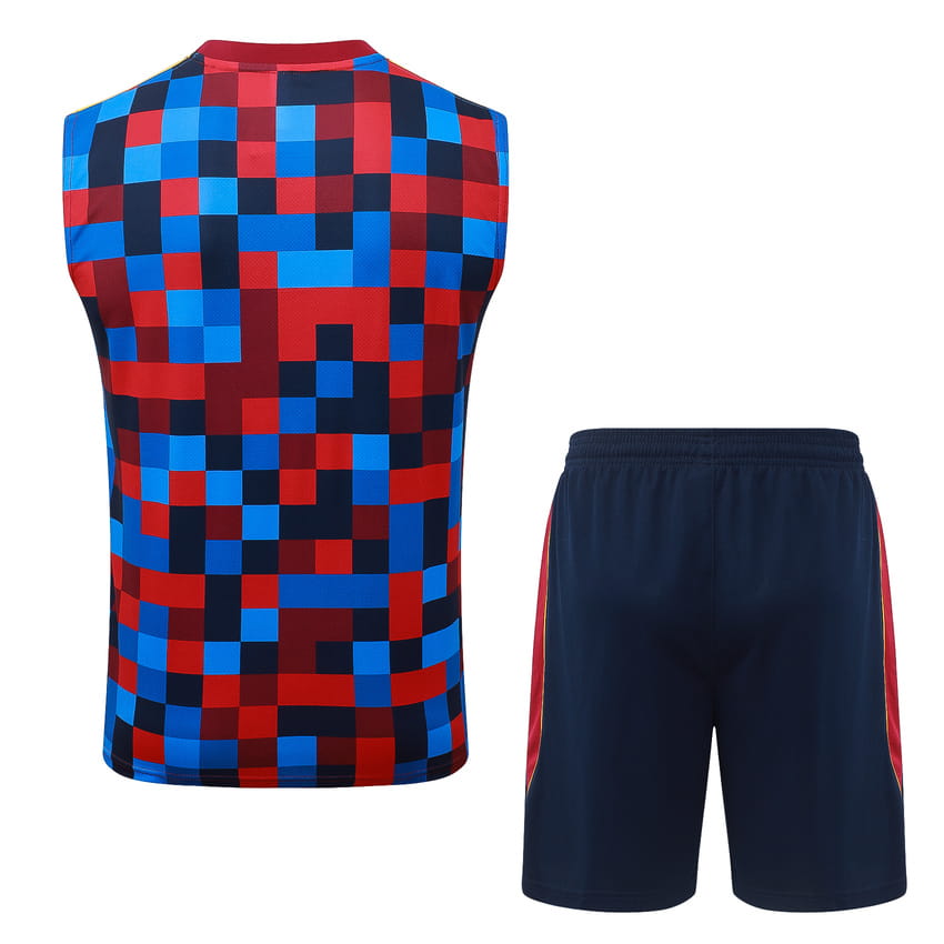 Debardeur Short Barca 2026 2027 Bleu Rouge