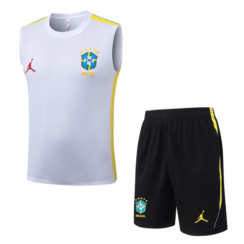 Debardeur Short Bresil 2026 2027 Blanc