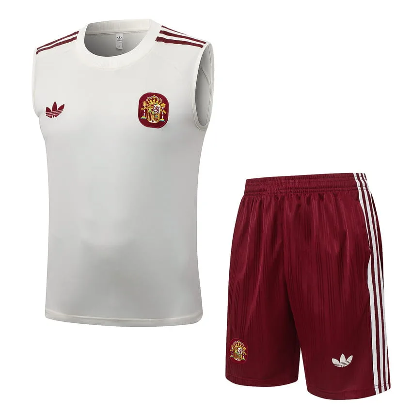 Debardeur Short Espagne 2026 2027 Bleu Rouge