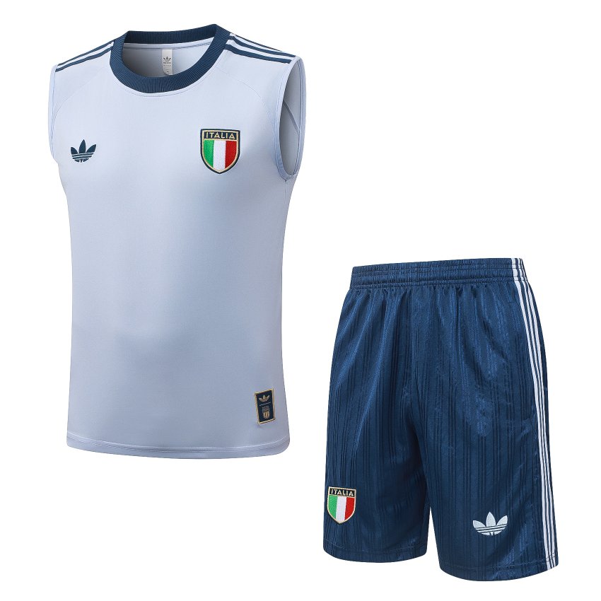 Debardeur Short Italie 2026 2027 Blanc Cassé