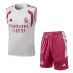 Debardeur Short Real Madrid 2026 2027 Beige Rouge