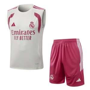 Debardeur Short Real Madrid 2026 2027 Beige Rouge