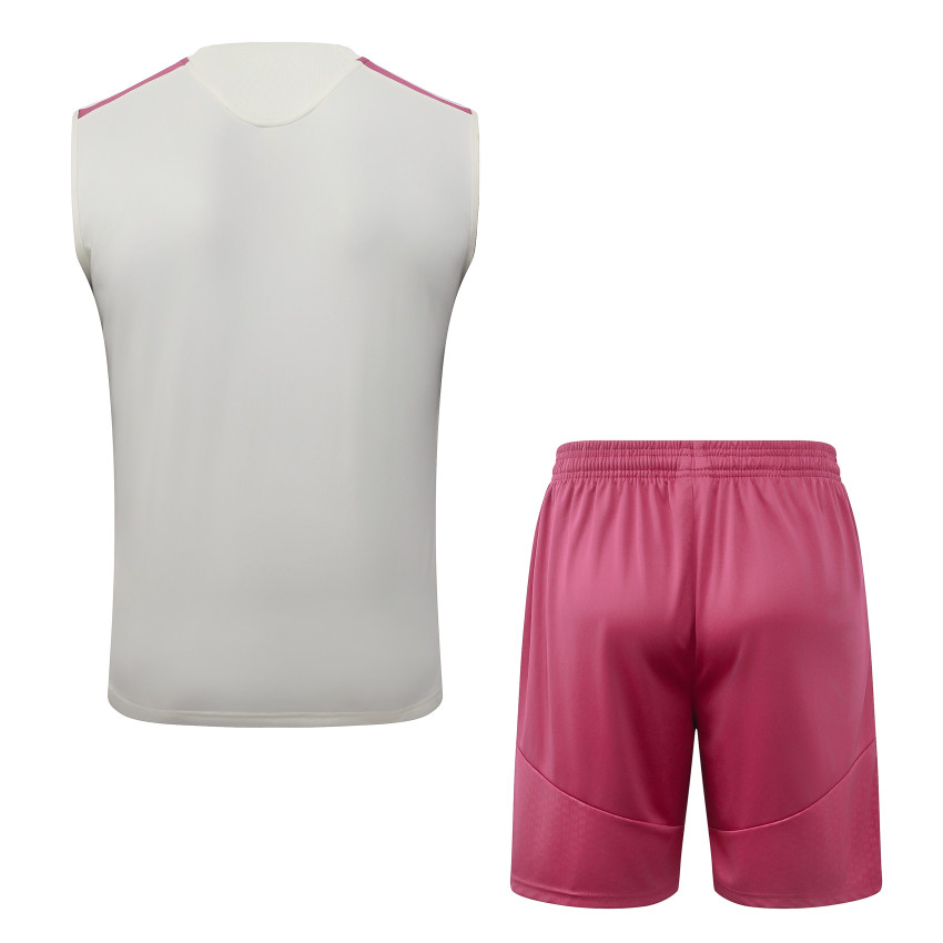 Debardeur Short Real Madrid 2026 2027 Beige Rouge