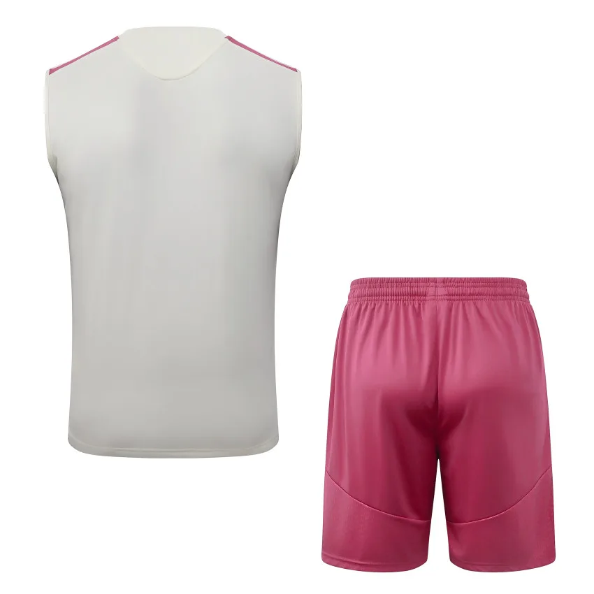 Debardeur Short Real Madrid 2026 2027 Beige Rouge