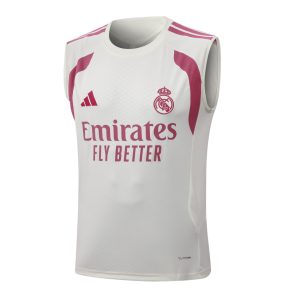 Debardeur Short Real Madrid 2026 2027 Beige Rouge