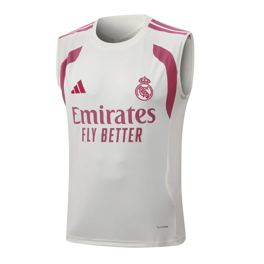 Debardeur Short Real Madrid 2026 2027 Beige Rouge