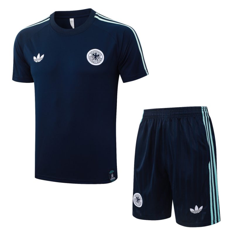 Ensemble Maillot Short Allemagne 2026 2027 Bleu Nuit