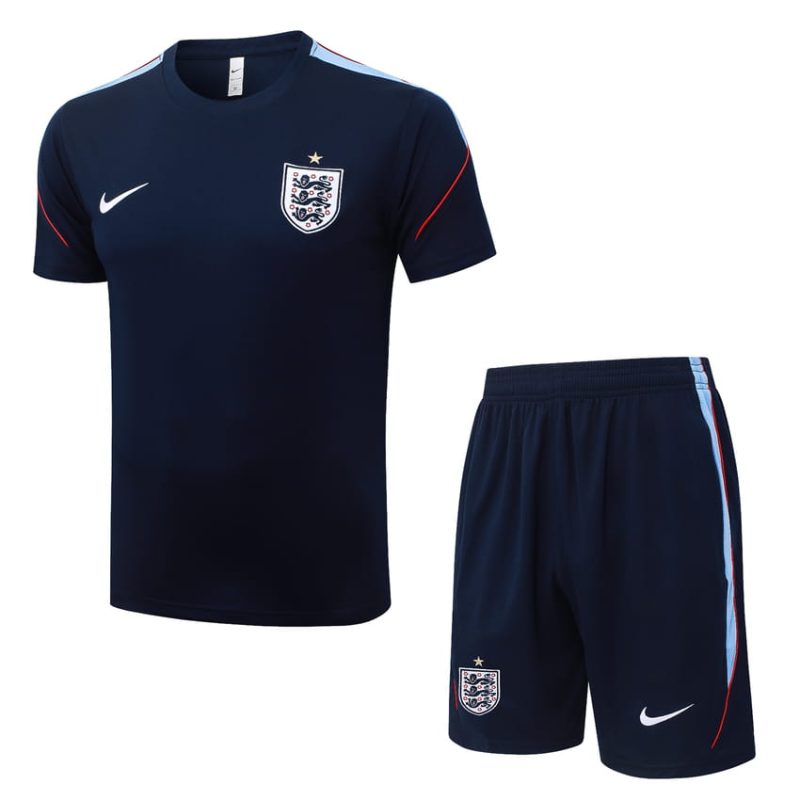 Ensemble Maillot Short Angleterre 2026 2027 Bleu Sombre
