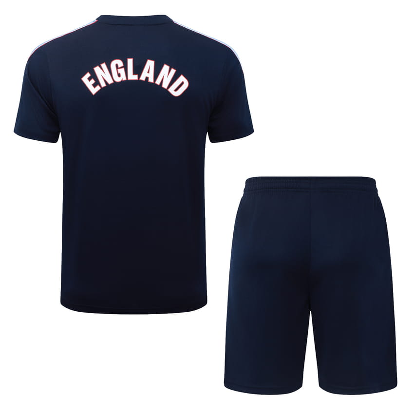 Ensemble Maillot Short Angleterre 2026 2027 Bleu Sombre
