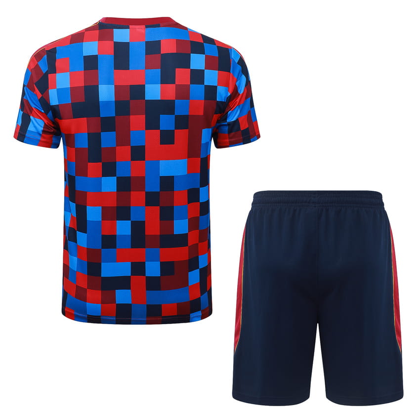 Ensemble Maillot Short Barca 2026 2027 Bleu Rouge
