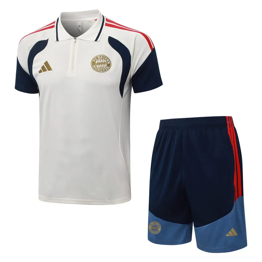 Ensemble Maillot Short Bayern Munich 2026 2027 Beige
