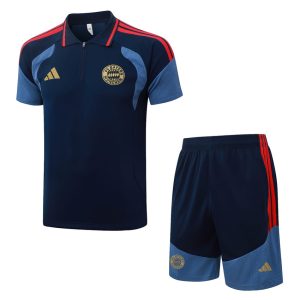 Bayern Munich Polo Tracksuit 2026-2027 Dark Blue