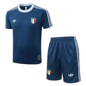 Ensemble Maillot Short Italie 2026 2027 Bleu Sombre