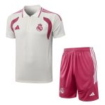 Survetement Real Madrid Polo 2026 2027 Beige Rouge