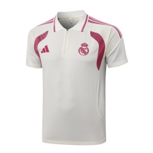 Survetement Real Madrid Polo 2026 2027 Beige Rouge