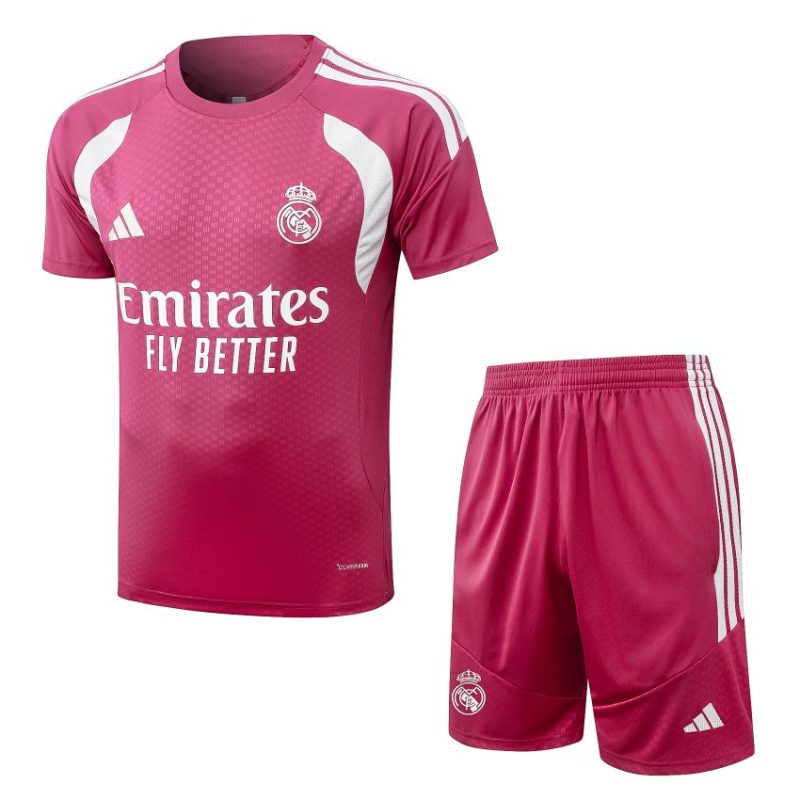 Ensemble Maillot Short Real Madrid 2026 2027 Rose