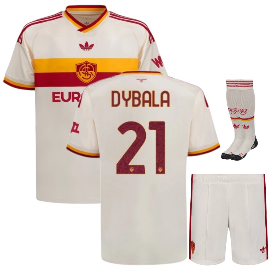 Maillot Kit Enfant AS Roma Exterieur 2026 2027 Dybala