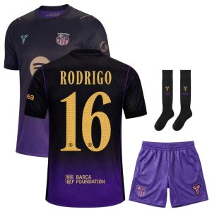 Maillot Kit Enfant Barca Exterieur 2026 2027 Rodri