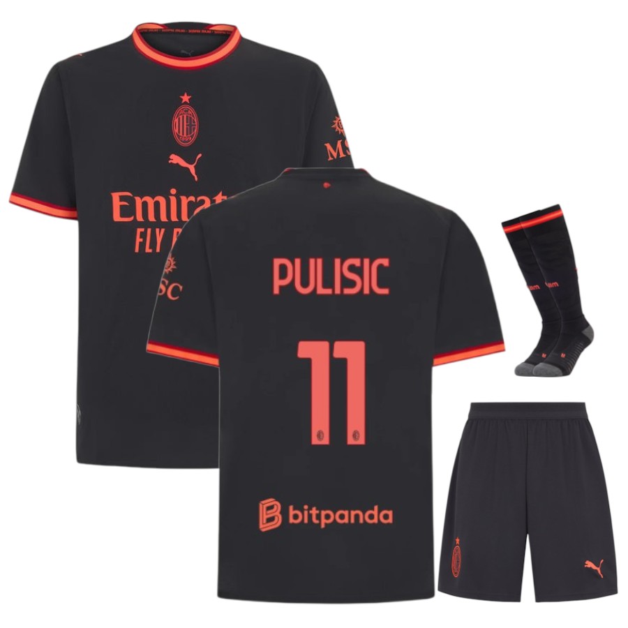 Maillot Kit Enfant Milan AC Third 2026 2027 Pulisic