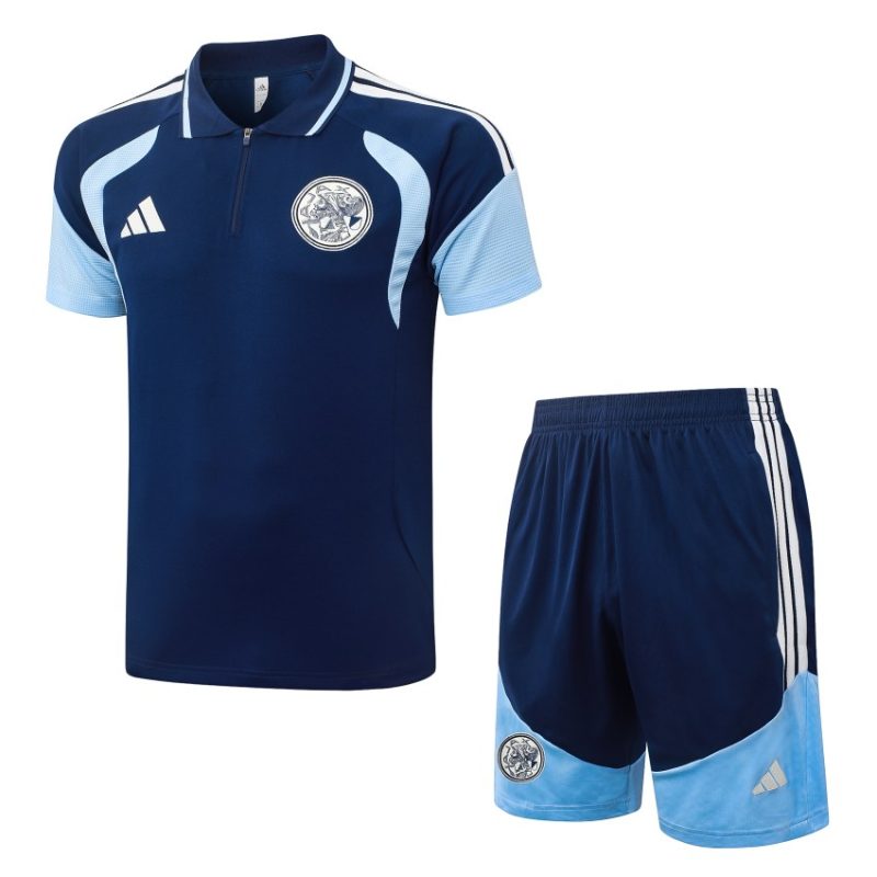 Survetement Ajax Polo 2026 2027 Bleu Sombre