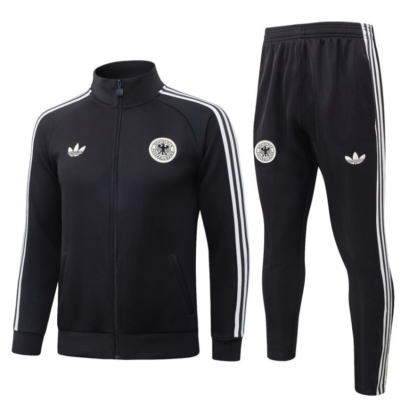 Survetement Allemagne Veste 2026 2027 Noir Blanc