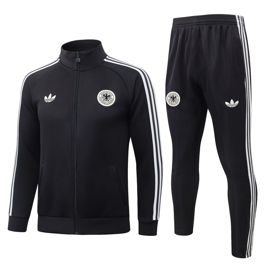 Survetement Allemagne Veste 2026 2027 Noir Blanc