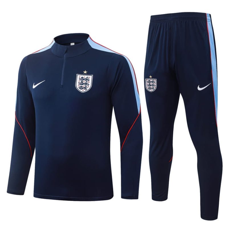 Survetement Angleterre Training 2026 2027 Bleu Sombre