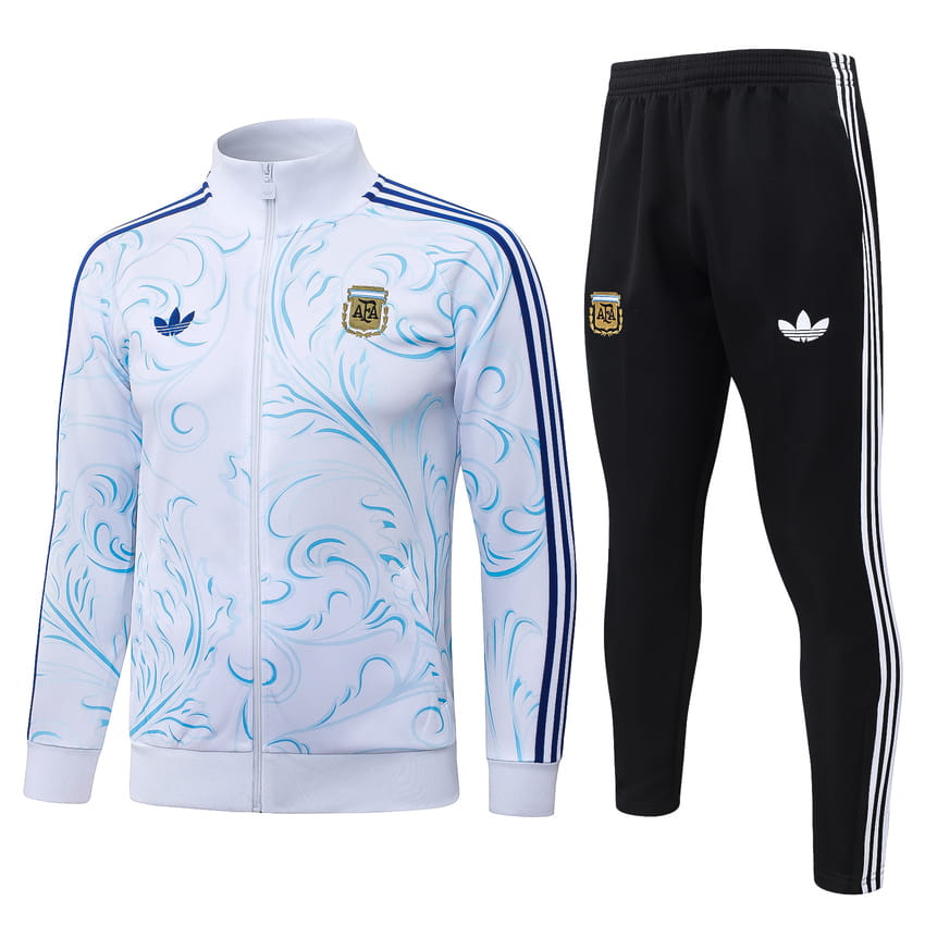 Survetement Argentine Veste 2026 2027 Blanc Motif