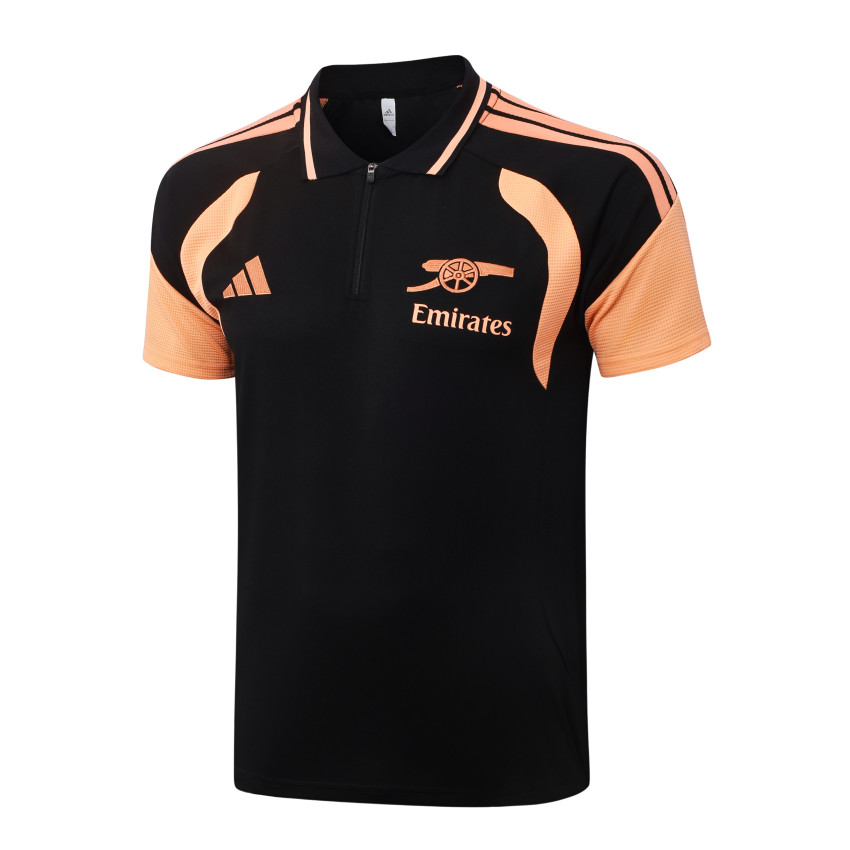 Survetement Arsenal Polo 2026 2027 Noir Orange
