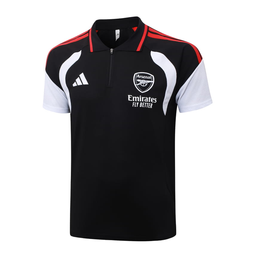 Survetement Arsenal Polo 2026 2027 Noir Rouge