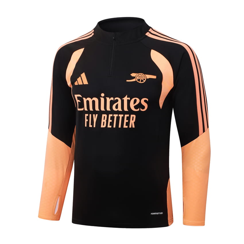 Survetement Arsenal Training 2026 2027 Noir Orange