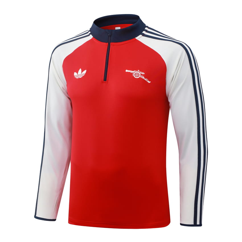 Survetement Arsenal Training 2026 2027 Rouge Blanc