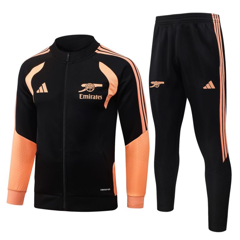 Survetement Arsenal Veste 2026 2027 Noir Orange