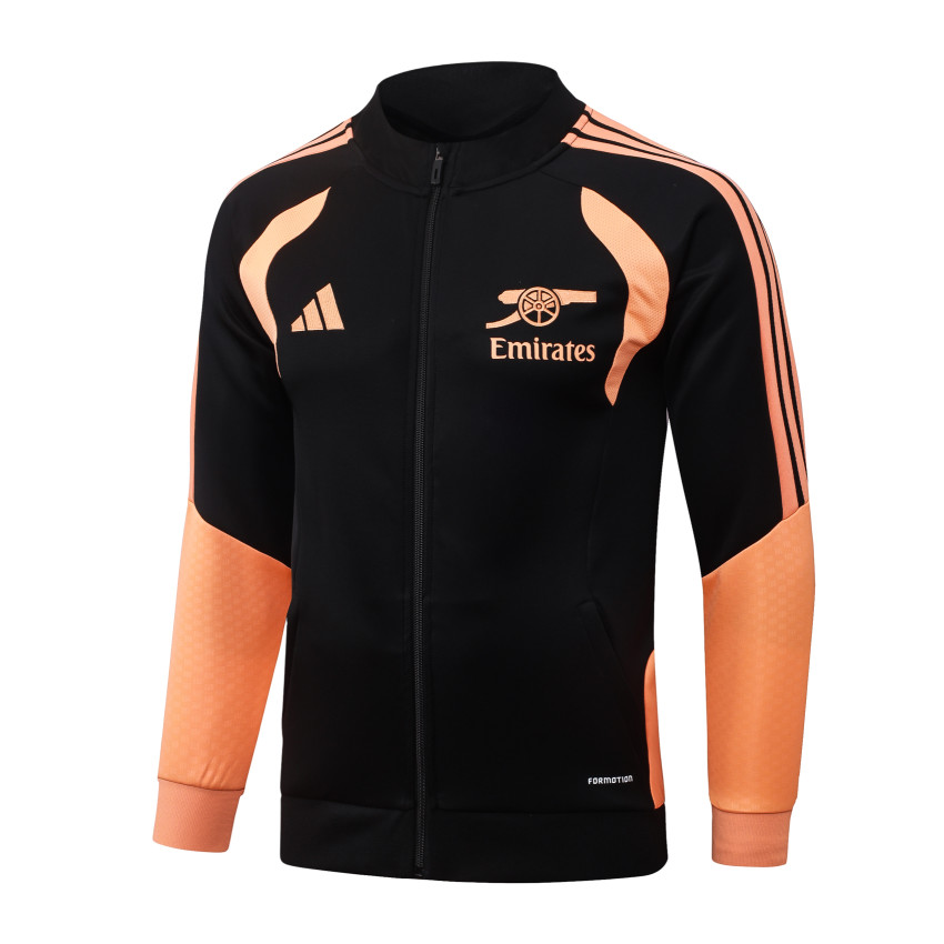 Survetement Arsenal Veste 2026 2027 Noir Orange