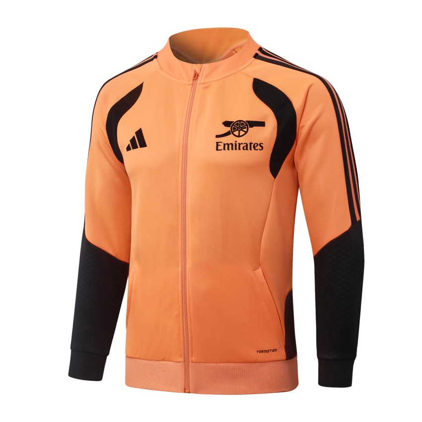 Survetement Arsenal Veste 2026 2027 Orange Noir