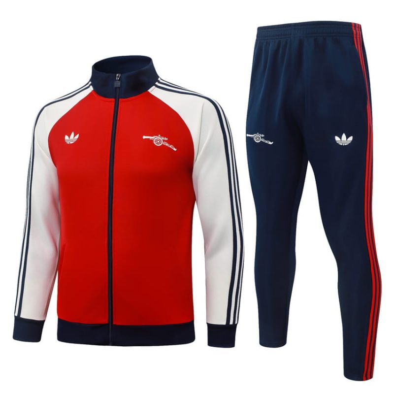 Survetement Arsenal Veste 2026 2027 Rouge Blanc