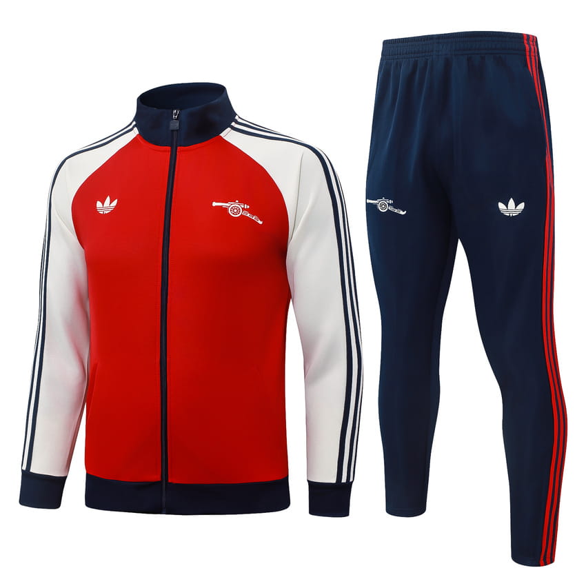 Survetement Arsenal Veste 2026 2027 Rouge Blanc