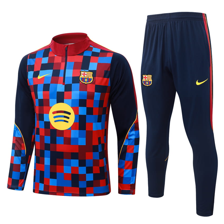 Survetement Barca Training 2026 2027 Bleu Rouge