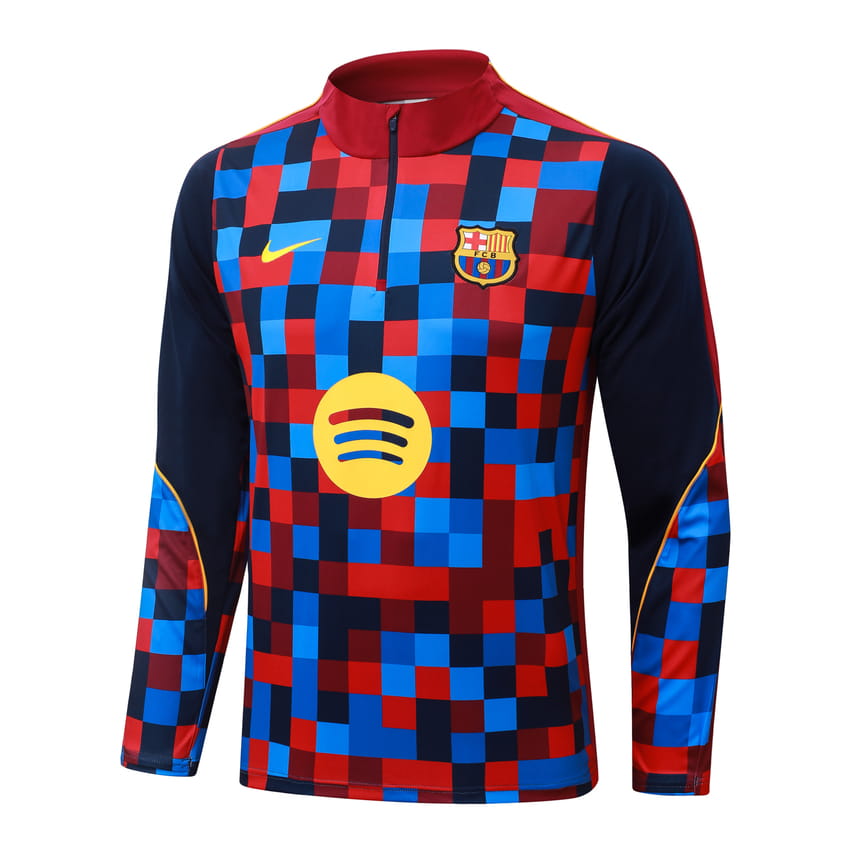 Survetement Barca Training 2026 2027 Bleu Rouge