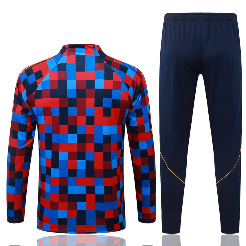 Survetement Barca Training 2026 2027 Bleu Rouge
