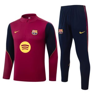 Barca Training Tracksuit 2026 2027 Dark Red