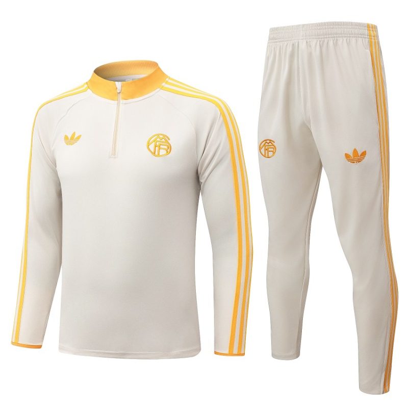 Survetement Bayern Munich Training 2026 2027 Beige Orange