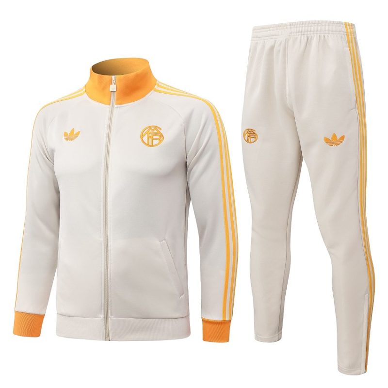 Survetement Bayern Munich Veste 2026 2027 Beige Orange