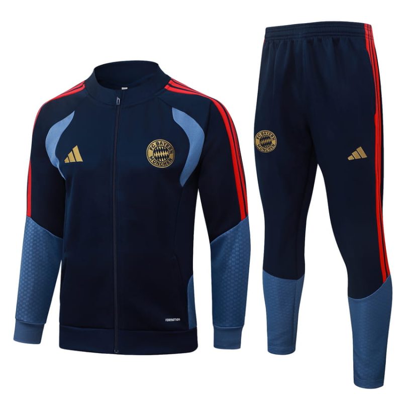 Survetement Bayern Munich Veste 2026 2027 Bleu Sombre
