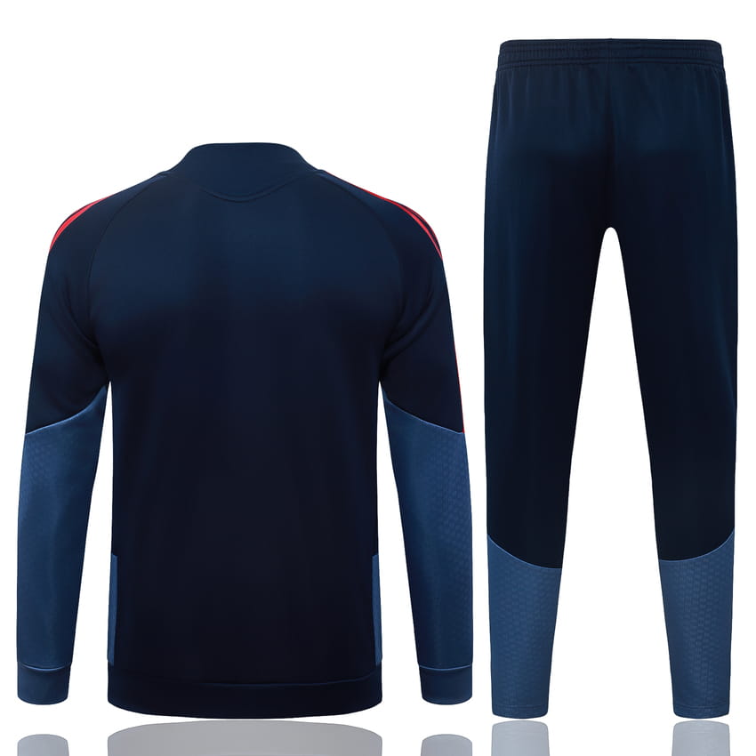 Survetement Bayern Munich Veste 2026 2027 Bleu Sombre